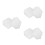 6Pcs White Foam Craft Cake Molds for DIY Cake Decorating & Practice 10