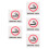 5Pièces Plaques Zone Waterproof Multi Couleur Adhésif 5