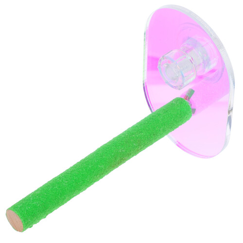 2Pcs Portable Acrylic Window Perches for Parakeets and Parrots 1