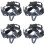 4Pcs Hard Hat Liner Replacement with Adjustable Knob Breathable Insert 6