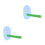 2Pcs Portable Acrylic Window Perches for Parakeets and Parrots 8