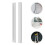 8Pcs White Pipe Covers for Radiator PVC Decorative Heating Pipe Sleeve 11