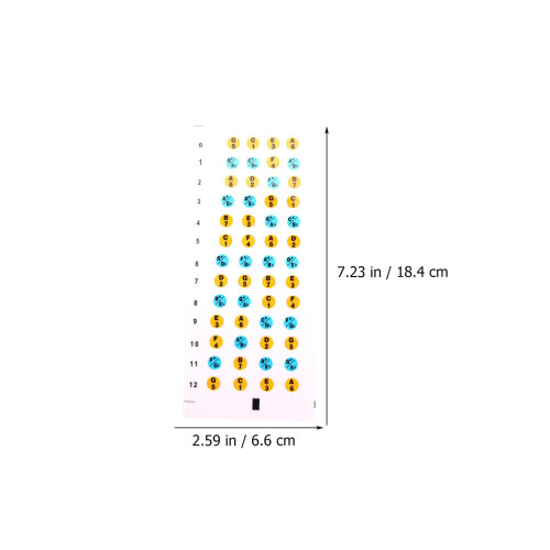 4 Pièces Stickers Notes Ukulélé PVC Solides Et Durables Multicolores 1