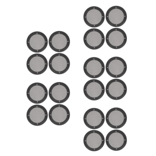20Pcs Black Circle Speaker Mesh Grill Guard Plastic Iron for Car 2