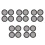 20Pcs Black Circle Speaker Mesh Grill Guard Plastic Iron for Car 4