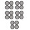 20Pcs Black Circle Speaker Mesh Grill Guard Plastic Iron for Car 6