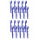20Pcs Blue Plastic Crab Eating Forks Seafood Tool Kit for Home Use 7