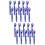 20Pcs Blue Plastic Crab Eating Forks Seafood Tool Kit for Home Use 9
