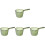 4Pcs Reusable Green Plastic Ladles for Kitchen Bath and Household Use 4