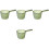 4Pcs Reusable Green Plastic Ladles for Kitchen Bath and Household Use 5