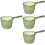 4Pcs Reusable Green Plastic Ladles for Kitchen Bath and Household Use 8