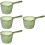 4Pcs Reusable Green Plastic Ladles for Kitchen Bath and Household Use 9