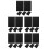 25Pcs Black Blank Notebook Unlined Journal for Drawing and Sketching 3