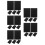 25Pcs Black Blank Notebook Unlined Journal for Drawing and Sketching 9
