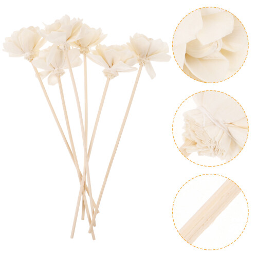 30Stk Lichtgelbe Aromatherapie Diffuser Mit Trockenblumen 2