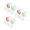 60Pièces Taille-Crayon Manuel Double Trou Portable Couleurs Assorties 10