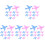 60Pcs Colorful Roller Erasers for Kids Comfortable Grip Set 9