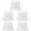 5Pcs Foam Cake Models White Reusable Dummy for Cake Decorating Use 8