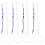 8Pièces Tzitzit Traditionnels Avec Clips En Métal Multicolores 8