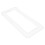 2Pcs White Acrylic Light Switch Frame Cover Sticker for Home Decor Use 2