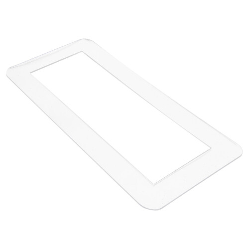 2Pcs White Acrylic Light Switch Frame Cover Sticker for Home Decor Use 1