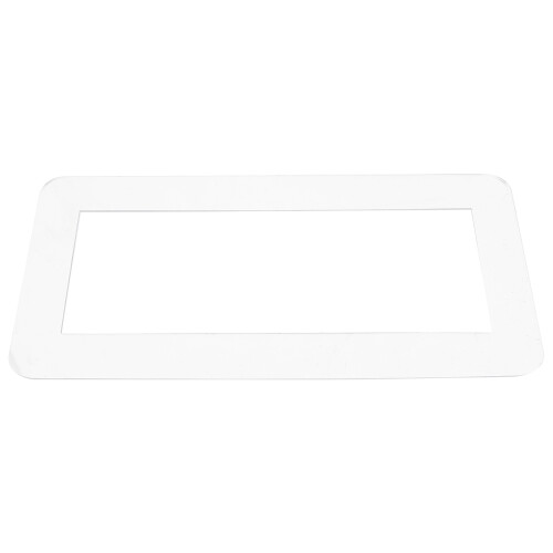 2Pcs White Acrylic Light Switch Frame Cover Sticker for Home Decor Use 2