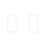 2Pcs White Acrylic Light Switch Frame Cover Sticker for Home Decor Use 6