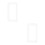 2Pcs White Acrylic Light Switch Frame Cover Sticker for Home Decor Use 9