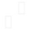 2Pcs White Acrylic Light Switch Frame Cover Sticker for Home Decor Use 10