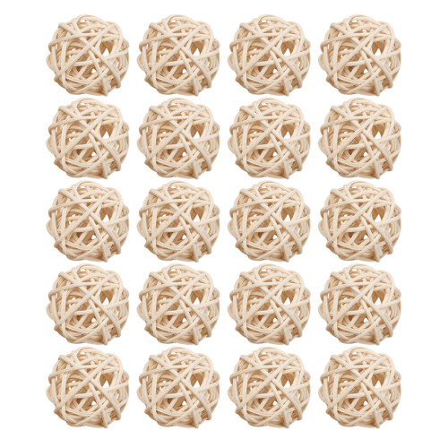 175Pièces Boules En Rotin Beige, Décorations D'arôme Pour Vase 2