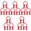 15Pcs Red Iron Fire Sprinkler Covers for Ceiling Protection 5