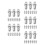 50Pcs Water-Based Fire Safety Nozzles Silver Atomizing Spray Parts 5