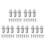 50Pcs Water-Based Fire Safety Nozzles Silver Atomizing Spray Parts 7