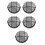 5Pièces Murale Sauna Anti-Explosion Aluminium Multicolor 5