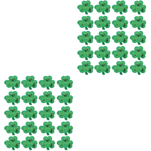 2Sets Patrick's Day Patches Sequin Decoration 2