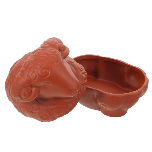 3Pcs Multiuse Brown with Lid Ceramic Cooking Pot for Home 2