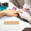 2Pièces Porte-Ongles Bois Et Plastique Multi Pour DIY 5