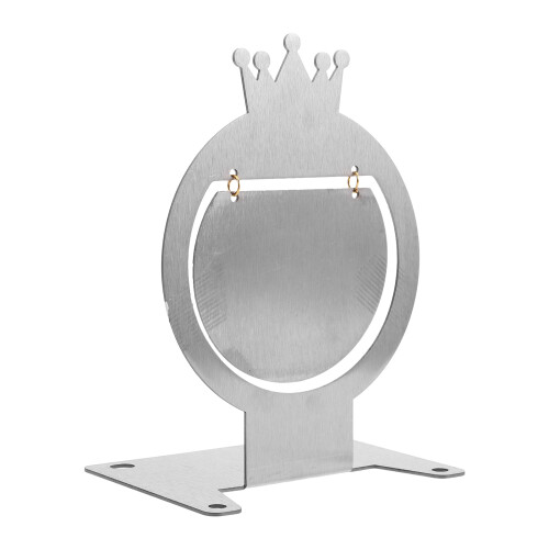 5Pièces Cible D'entraînement Rotative Acier Inoxydable Argent Compacte 1