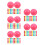 250Pcs Creative Design Plastic Game Balls for Probability and Counting 4