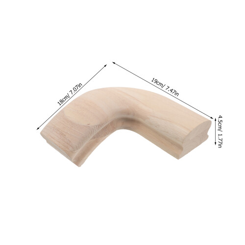 Coude De Rampe D'escalier Bois Beige Pour Maison 2