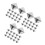 240Pcs Silver Square Pyramid Studs Copper Rivets for DIY Punk Clothing 5
