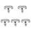 5Pcs Silver Plastic Showerhead Replacement Lightweight ABS 4
