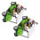 8Pièces Miniatures De Golf Alliage Vert Décorations De 2