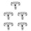 5Pcs Silver Plastic Showerhead Replacement Lightweight ABS 8
