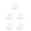 50Pièces Accessoires Four Céramique Clous Support Rigides Blancs 6