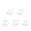 50Pièces Accessoires Four Céramique Clous Support Rigides Blancs 9