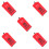 5Pcs Red Waterproof Outdoor Fire Extinguisher Covers with Clear Window 4