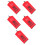 5Pcs Red Waterproof Outdoor Fire Extinguisher Covers with Clear Window 7