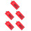 5Pcs Red Waterproof Outdoor Fire Extinguisher Covers with Clear Window 8