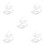 50Pièces Accessoires Four Céramique Clous Support Rigides Blancs 10